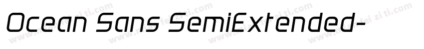 Ocean Sans SemiExtended字体转换